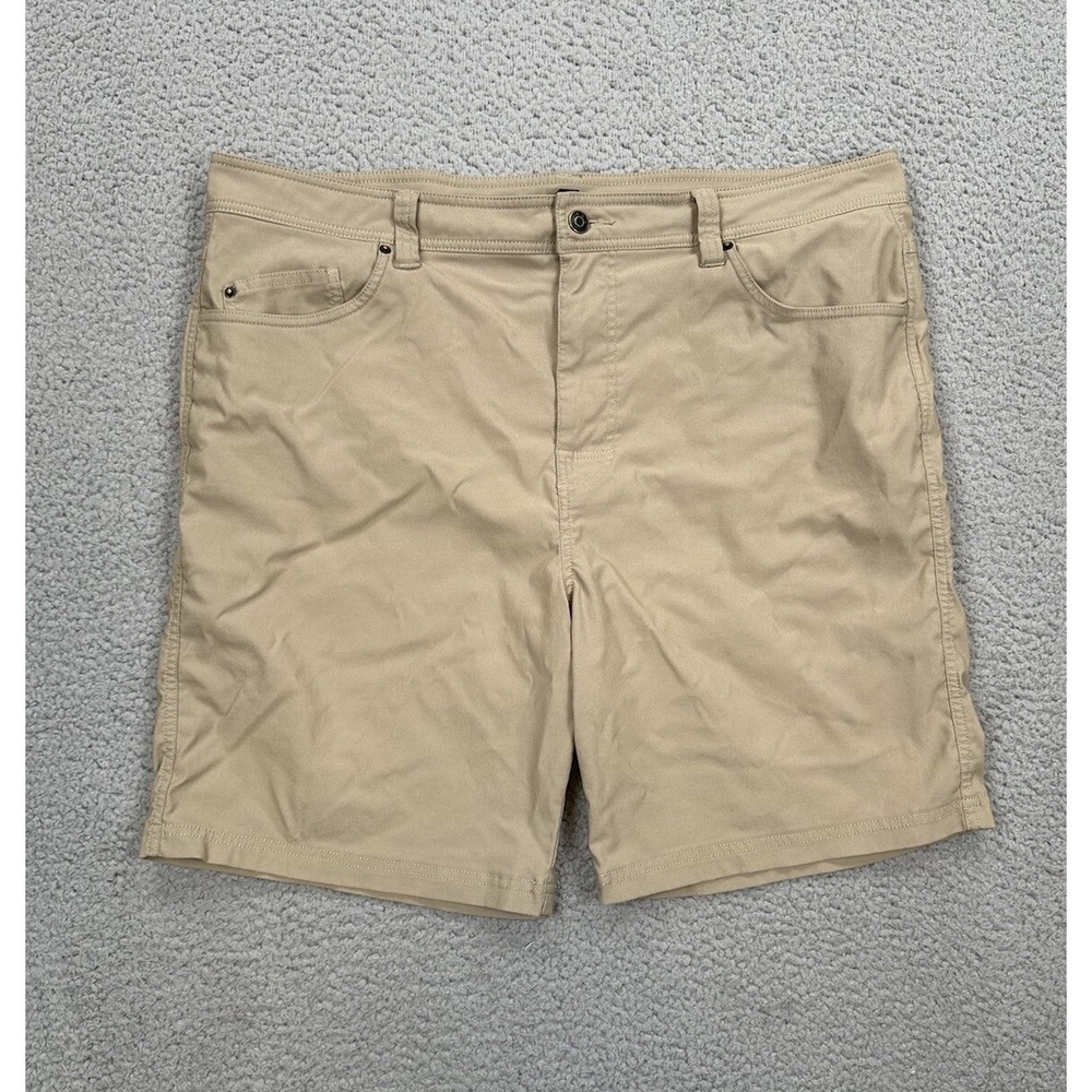 Prana Shorts Men's Size 40 Beige Brion Nylon Stretch Outdoor Hiking Camping